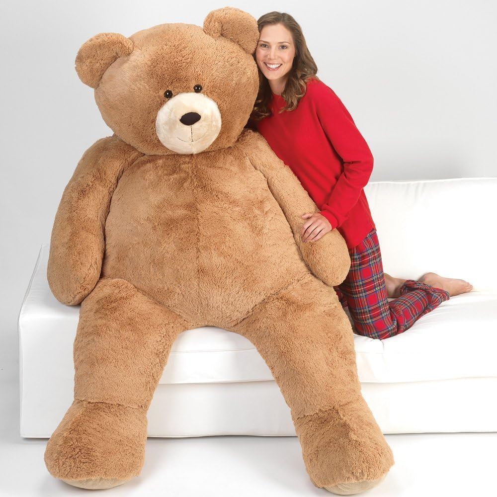 Giant Stuffed Animal 6 FT - Big Teddy Bear for Kids & Adults | Stuffed in Vermont, USA - Eco Friendly Gift Saves 500 Plastic Bottles