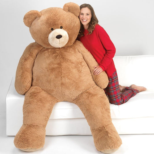 Giant Stuffed Animal 6 FT - Big Teddy Bear for Kids & Adults | Stuffed in Vermont, USA - Eco Friendly Gift Saves 500 Plastic Bottles