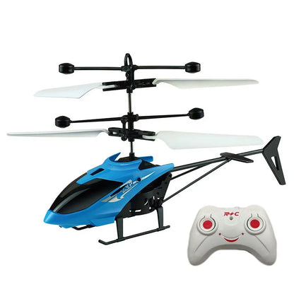 Mini Remote Control Aircraft Helicopter Flying Interaction Gesture Sensing Children Airplane Kids Toy with Flashing Light